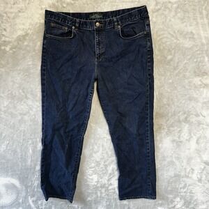 LRL Ralph Lauren Jeans Co Modern Slim Dark Wash Denim Womens Size 16